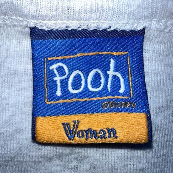 Vintage Women’s M/L Disney Winnie The Pooh Piglet 3/4 Sleeve VNeck Graphic Shirt - Picture 2 of 8